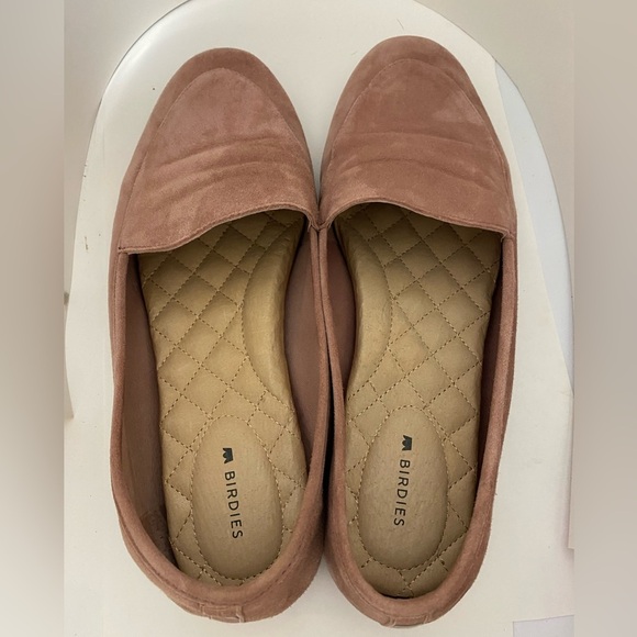 Birdies Blush Suede Loafers - Picture 2 of 6